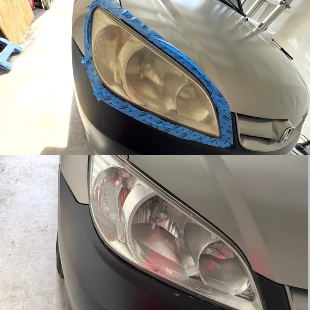 orozco auto detailing before after headlight restoration sarasota fl
