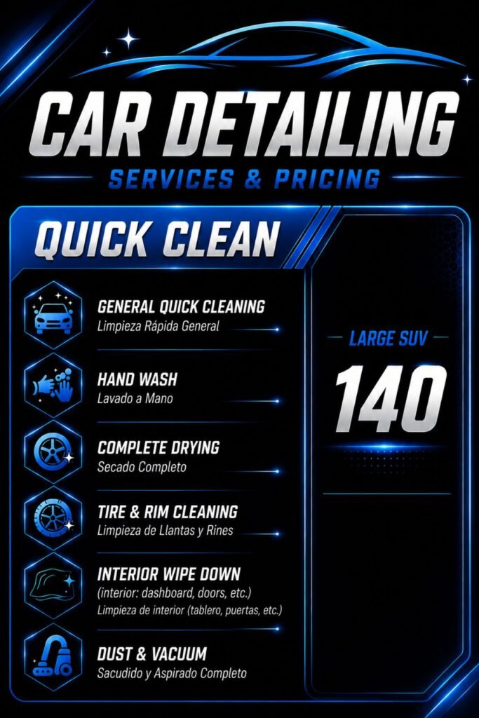 orozco auto sarasota car detailing prices large suv